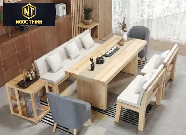 Xưởng Nội Thất Ngọc Thịnh Long Thành - Bộ bàn ghế sofa bằng gỗ